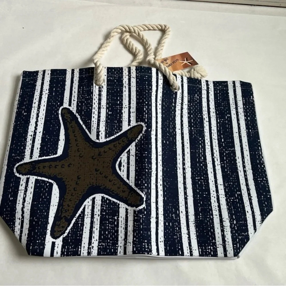 Caren Keith Bag Canvas Handbag Beach Vacation Travel Handbags New